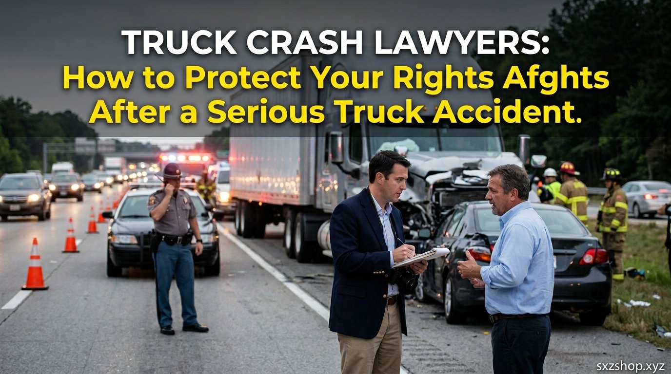 Truck crash lawyers helping victims of commercial truck accidents get legal compensation and justice after serious roadway collisions.