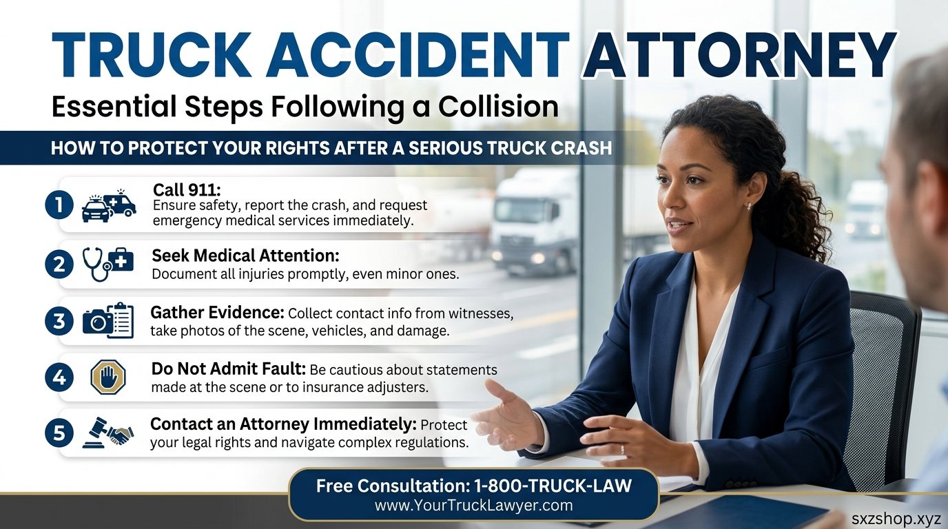Truck accident attorney helping victims file a truck crash compensation claim after a serious commercial vehicle accident.